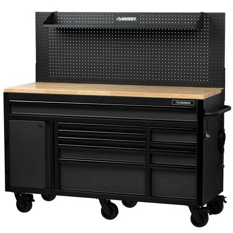 mobile cabinet workbench steel with flip up shelf|husky 23 inch mobile workbench.